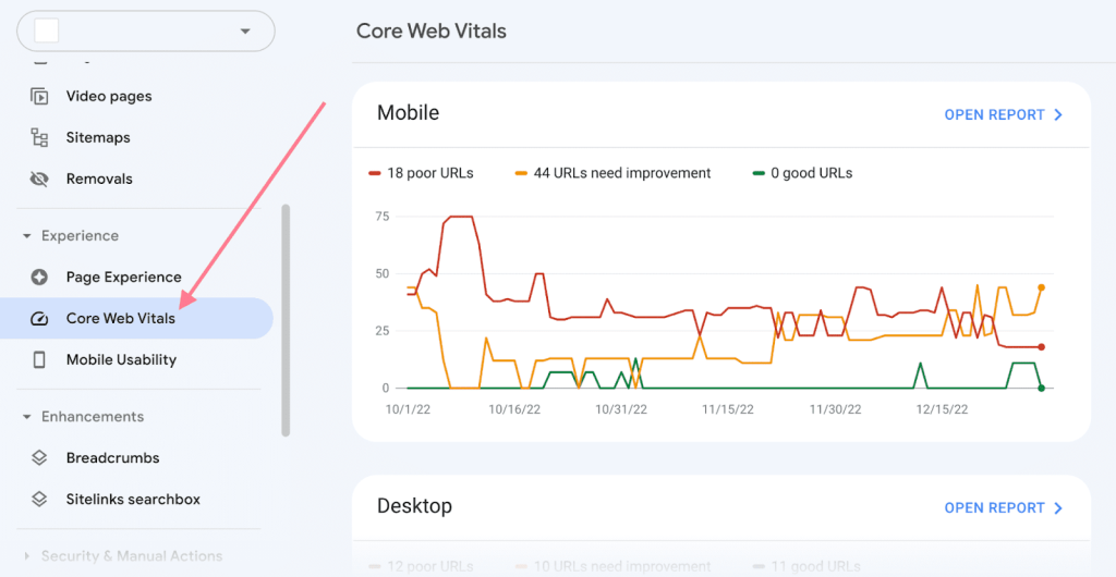 معیارهای بهینه برای Core Web Vitals چک لیست سئو تکنیکال